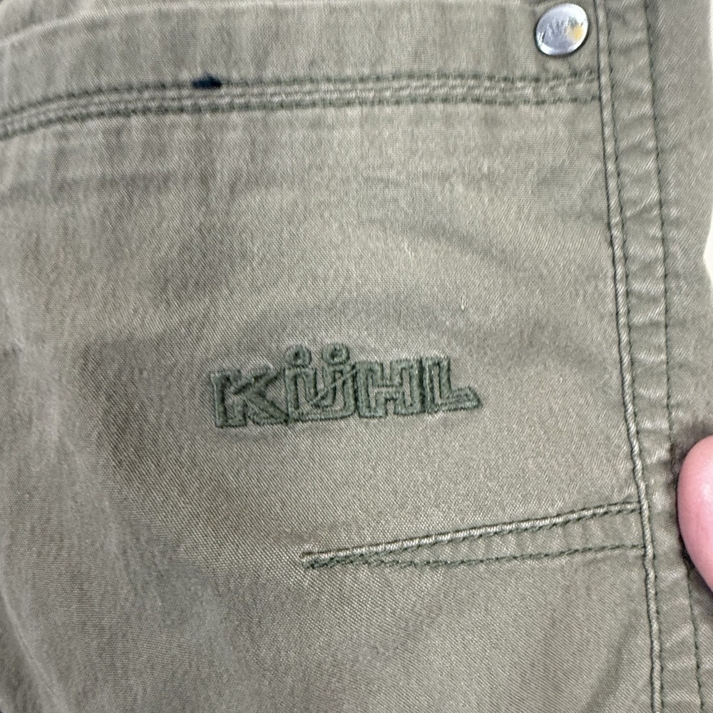 KUHL Mens Konfidant Air Pant Sz 34 Green Outdoor Hiking Stretch Lightweight - Picture 6 of 8